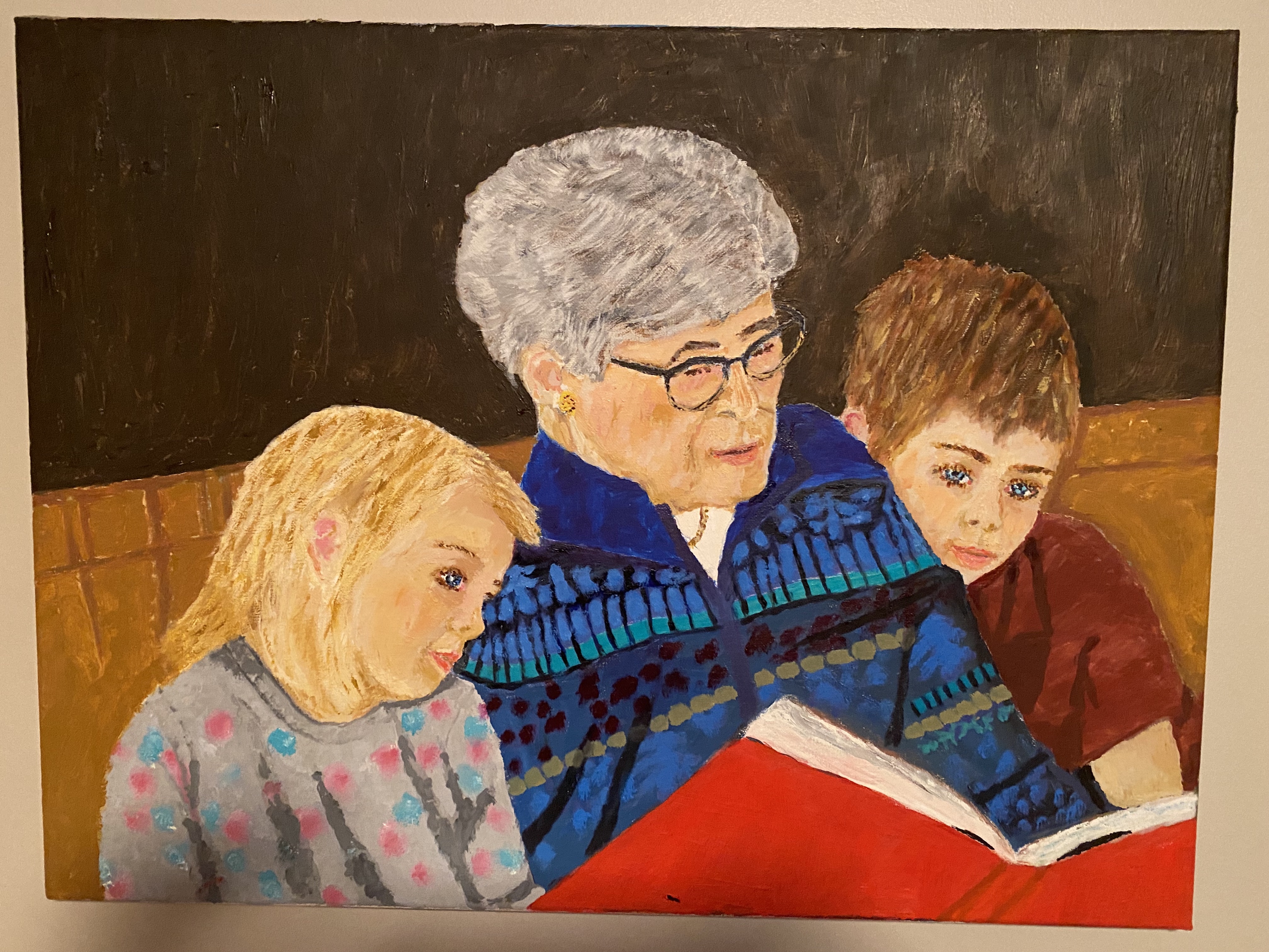 Great-Grandmother reading